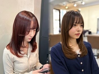 シアン 立川店(Shian)の写真/顔周りの"小顔カット"はお任せを![立川/デザインカラー/髪質改善/ハイライト/ダブルカラー/Men's/学割U24]