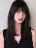 ケイバイミシェリー(kei by misherry)&nbsp;ロングレイヤー/ミントグレージュ/顔周り/池袋/バタフライカット