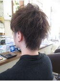 クセをいかす束感カット×アッシュ
