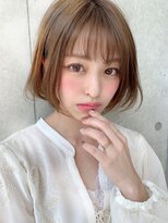 ランド 池袋(LAND)&nbsp;大人かわいい小顔な耳かけひし形ショートボブ