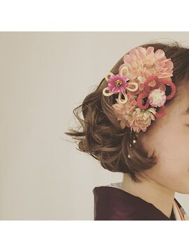 ヘアメイク カン プラスエフ(HAIR MAKE KANN+f) ボブスタイルもふんわりアレンジで華やかに♪