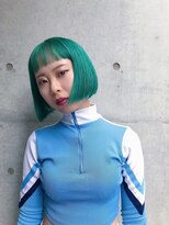 ヴィレッタ(VIRETTA)&nbsp;エメラルドグリーン×切りっぱなしボブ