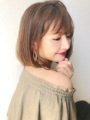 【堀惠洋平】大人ナチュラルストレートボブ 20代30代 大人可愛い