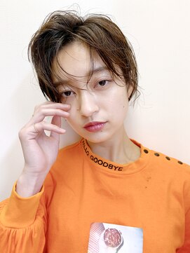 アルバム 銀座(ALBUM GINZA) ウエットヘア_スリークボブ厚めバングローライト_7501