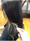 暗髪×インナーカラー