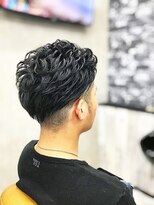 バロンヘアー(Baron hair)&nbsp;オールバック　ツーブロック　パーマ