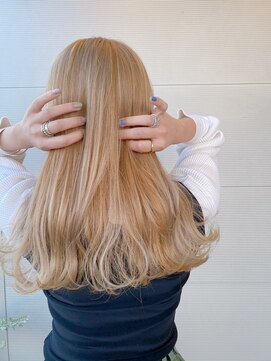 イースタイル 志都呂店(e-style com’s hair) 【ハイトーンベージュ】#フレンチガーリー#ホワイトミルクティー