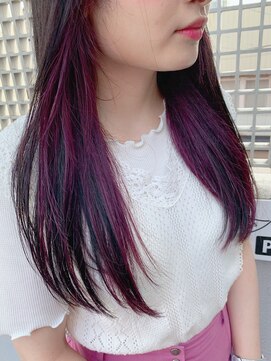 リン(Lin.) インナーカラー×パープル