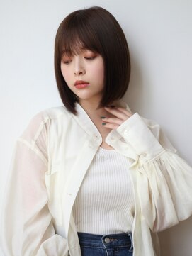 マイラ 銀座(myla) 【田村】大人可愛い小顔モテ髪黒髮エアリーミディ春ボブ20代30代