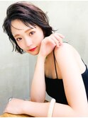 Liberte銀座 大人セミウェット小顔色っぽボブ×透明感ベージュ