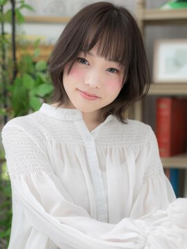 カバーヘア ブリス 志木南口駅前店(COVER HAIR bliss) バレイヤージュくせ毛風くびれボブウルフa志木20代30代40代!