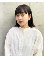 ソロ(soLo)&nbsp;#1ダークブラウン×耳掛け外ハネボブ 【染谷】