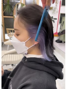 プネル(punel) パープルインナーカラー