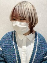アース コアフュールボーテ 熊谷店(EARTH coiffure beaute) ホワイトレッドアンブレラカラーダブルカラーケアブリーチ