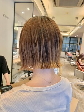アニュー ヘア アンド ケア(a New hair&care) 20代30代40代韓国ヘアハイライト透け感カラーくびれボブ