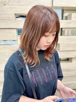 テテ(TETE) オレンジブラウン/ブラウン/くびれヘア