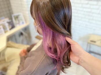 ノーブル 白金台店(Noble by PROGRESS)の写真/カラーリスト在籍！自然なハイライトやインナーカラー、ダブルカラーもお任せ下さい♪[白金台/ヘッドスパ]