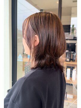 ギャラリー(GALLERY) 切りっぱなしボブ/エアリーロング/美髪/ピンクブラウン/