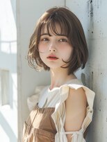 カンナ つくばみどりの(Canna)&nbsp;レイヤーカット/ウェットヘア/オリーブベージュ[つくばみどりの]