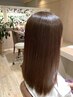【うるツヤ髪へ】カット＋酸熱トリートメント(頭皮ケアバブル付)