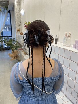 リル(re'll) 《花屋併設》タイトアレンジ［酸性ストレート/ヘアセット］