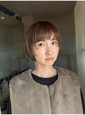 ほんのりフェイスレイヤーの丸みショート