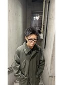 短髪ショートパーマ