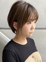 トト 船橋店(toto.)&nbsp;☆細めハイライトボブフェザーショートマロンベージュ[船橋]