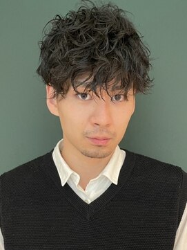 インセプション 銀座(INCEPTION) マッシュパーマ/スペインカールニュアンスパーマ/ダークアッシュ