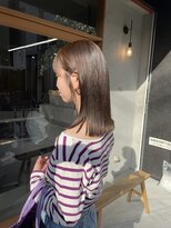 ミー(mii)&nbsp;【mii】ぷつっとロブ/ぷつんとカット/ラベンダーベージュ