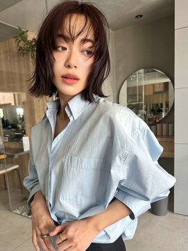 ミンクス ギンザ セントラル(MINX ginza central) 【MINX】くびれヘア＋くすみベージュハイライトカラー_銀座