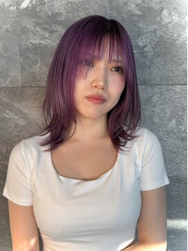 ビーストバイブランカ 刈谷三河安城(BEEst by BLANCA) ピンクラベンダーカラー×レイヤーカット