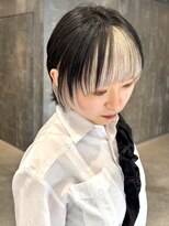 ピークアブー 原宿ハラカド(PEEK-A-BOO) 似合わせデザインホワイトブロンドウルフレイヤーくびれボブ