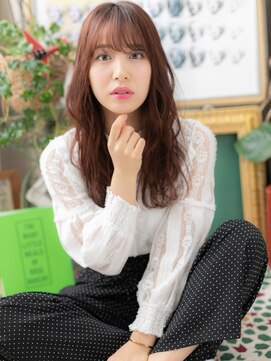 カバーヘア ブリス 志木南口駅前店(COVER HAIR bliss) 韓国風小顔ロングレイヤーミルクティーピンクh4志木20代30代40代