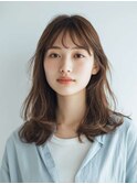 黒髪/クラゲヘアー/オリーブグレー/小顔/ココアベージュ