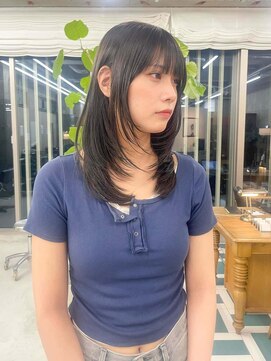 ノエ(noe) 黒髪カタログ/クラゲヘアー/オリーブグレー/栄r16