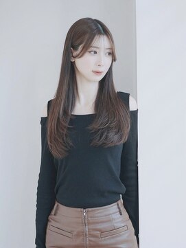 グリッター 仙台中央店(GRITTERs) チョコレートベージュ/ワンカラー/ロングローレイヤー