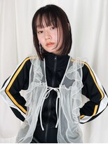 ディアローグ 自由が丘Luz店 スリークボブ/ダークモカブラウン【石垣】自由が丘