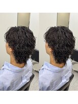 ブライト(BRIGHT)&nbsp;波巻きパーマセンターパートウルフ