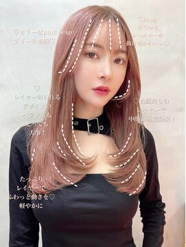 ロンドアベニール 北千住(Lond avenir) 韓国顔周り/バタフライカット/ミディアムレイヤーカット北千住