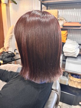 こぐま美容室 ピンク系カラー