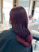 アッシュ 鶴ヶ峰1号店(Ash)&nbsp;毛先ブリーチピンクカラー《鶴ヶ峰》《裾カラー》