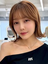 アッシュ 新杉田店(Ash)&nbsp;新杉田レイヤーカット韓国ダブルカラー顔周り前髪カットボブ