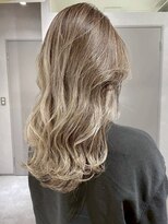 エイチエムヘアーホーム 池袋2号店(H M hair home) ミルクティーブロンド/ワンホンレイヤー/韓国巻き/顔周りカット