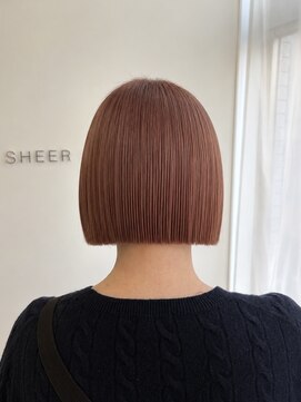 シア 新小岩店(SHEER) bob × pink beige