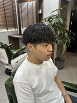 オールマンバーバーショップ 流山おおたかの森(Allman Barbershop)&nbsp;リバースセンターパート/ニュアンスパーマ/流山おおたかの森