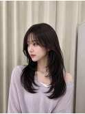 韓国ヘア/レイヤーカット/髪質改善/ベージュ