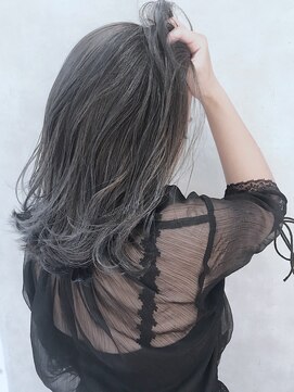 ムウ 難波(MOU) ハッシュカットフルバング似合わせカットレッドブラウン20代30代