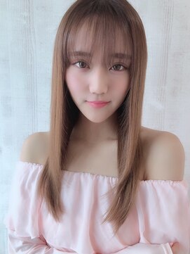 ヘアー アンド ビューティー ザ エフ 西尾店(Hair Beauty the F) 【the F】セミロングのナチュラルストレート♪