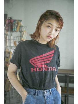 パノラ(PANOLA) 【PANOLA】耳掛けインナーカラーミディアムボブ